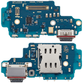 Charging Port Board With Sim Card Reader Compatible For Samsung Galaxy S24 Ultra 5G (S9280) (Dual Card Version) (Premium)