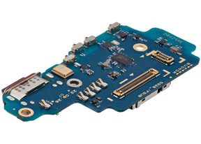 Charging Port Board With Sim Card Reader Compatible For Samsung Galaxy S24 Ultra 5G (S9280) (Dual Card Version) (Premium)