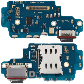 Charging Port Board With Sim Card Reader Compatible For Samsung Galaxy S24 Ultra 5G (S928N) (Korean Version) (Premium)