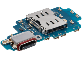 Charging Port Board With Sim Card Reader Compatible For Samsung Galaxy S24 Ultra 5G (S928N) (Korean Version) (Premium)