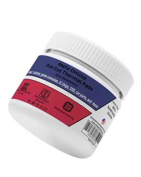 Pre Cut Thermal Pads SSD-RAM- IC (12 x 12 x 1 mm) (100 Pack) (Meta Online)