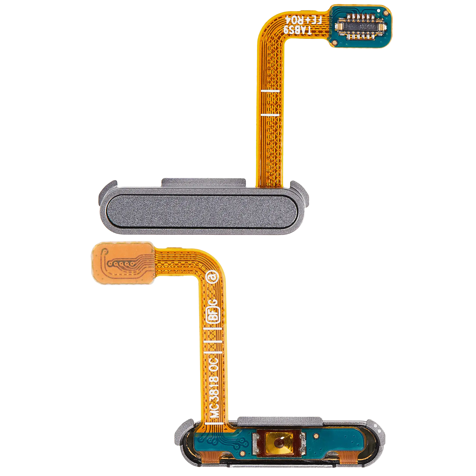 Fingerprint Sensor / Power Button Compatible For Samsung Galaxy Tab S9 FE Plus (X610 / X616) (2023) (Premium) (Gray)