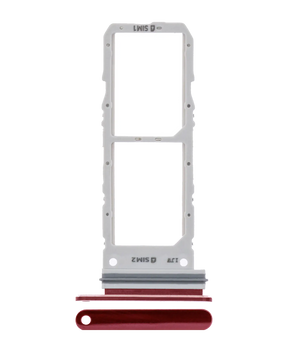 Dual Sim Card Tray Compatible For Samsung Galaxy Note 10 Replacement  (Aura Red)