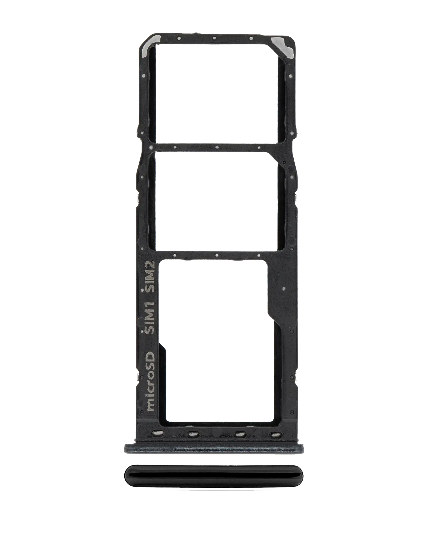 Dual Sim Card Tray Compatible For Samsung Galaxy A20 (A205 / 2019) / A30 (A305 / 2019) / A50 (A505 / 2019) (Black)