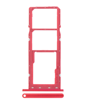 Dual Sim Card Tray Compatible For Samsung Galaxy A02S (A025 / 2020) / A03 (A035 / 2021) (Red)