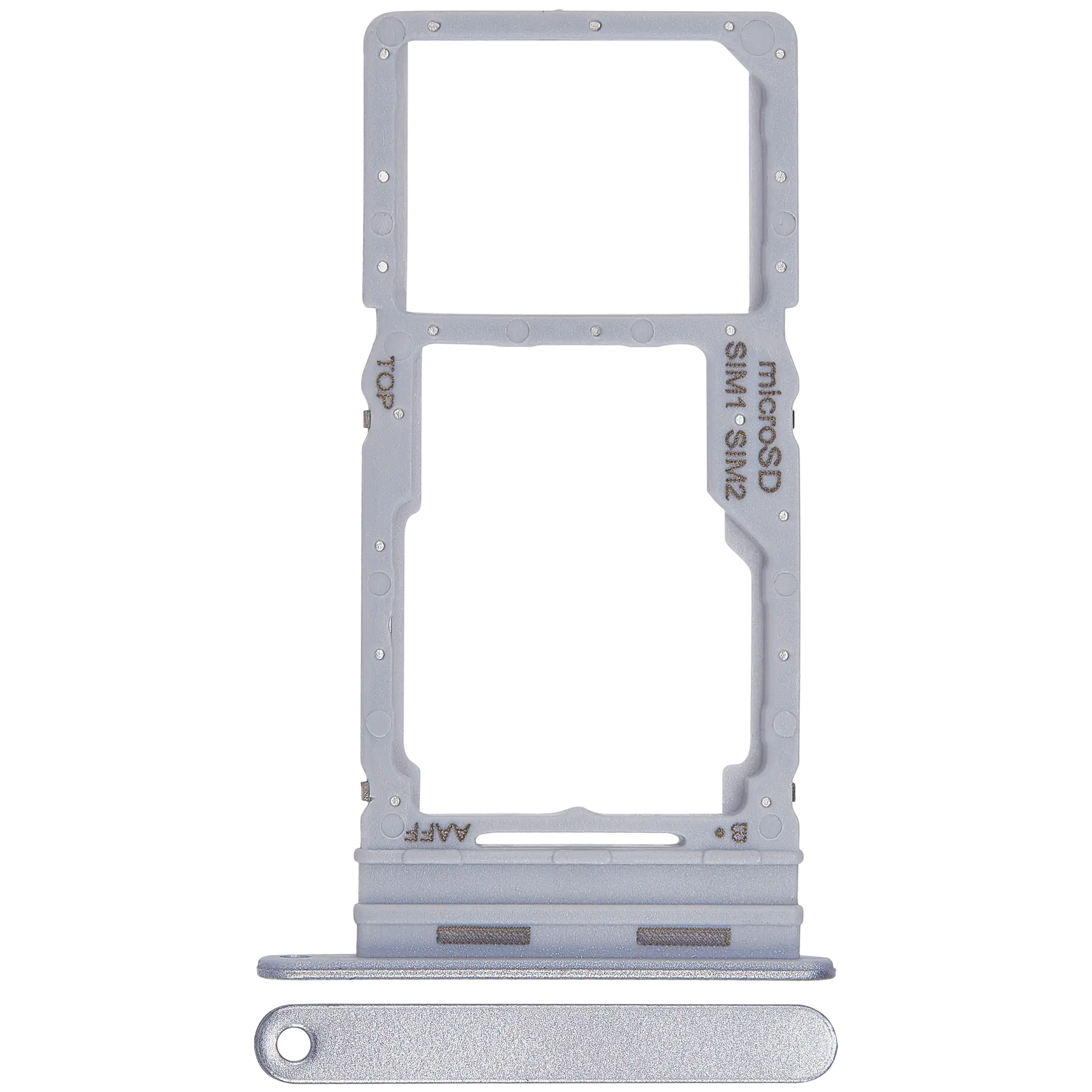 Dual Sim Card Tray Compatible For Samsung Galaxy A16 5G (A166 / 2024) (Premium) (Light Gray)