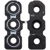 Replacement Back Camera Lens With Bracket Compatible For Samsung Galaxy A55 5G (A556 / 2024) (Premium) (Iceblue)