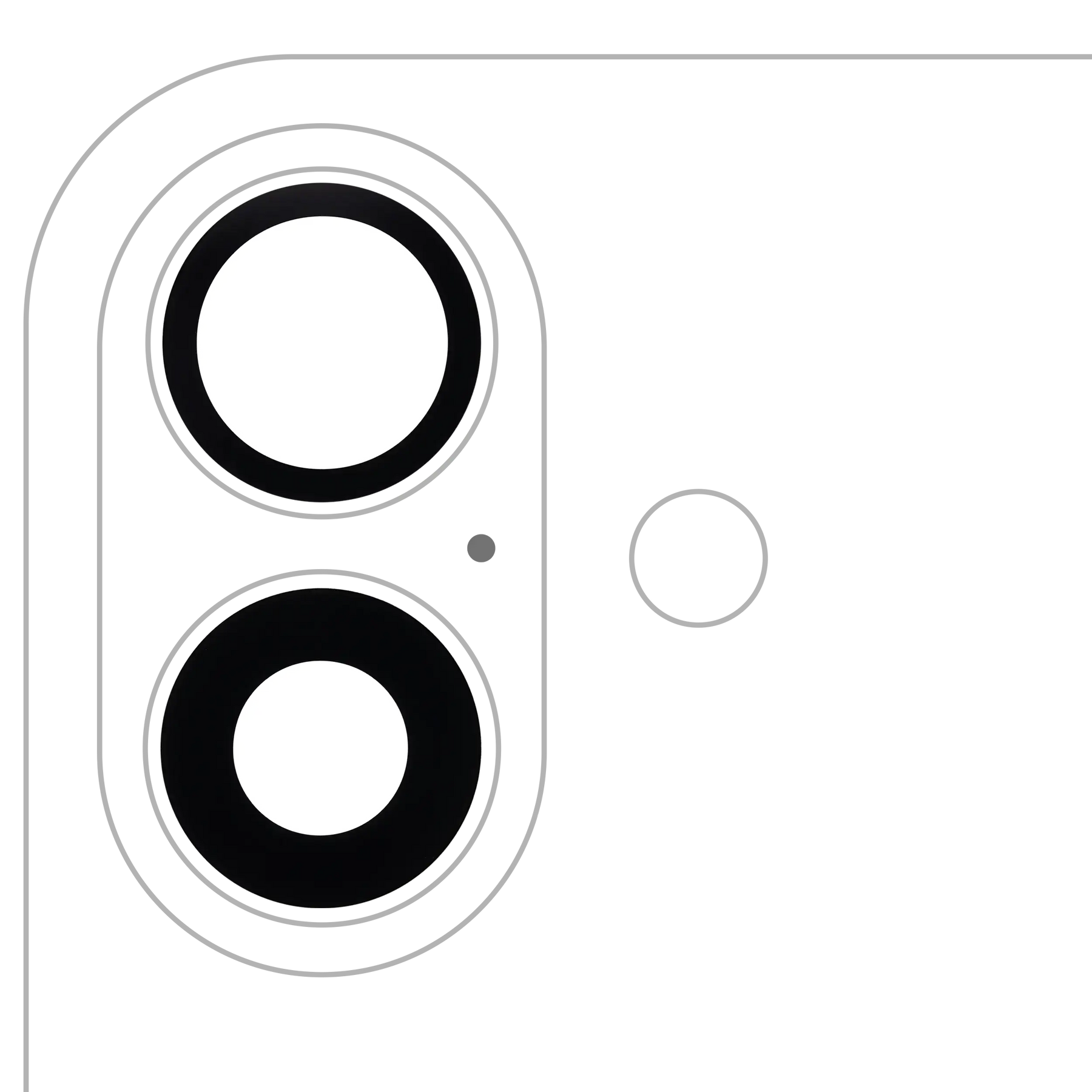 Back Camera Lens (Glass Only) With Adhesive For iPhone 16 / 16 Plus / 17 (2 Piece Set) (Aftermarket Plus)