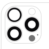 Back Camera Lens (Glass Only) With Adhesive Compatible For iPhone 16 Pro / 16 Pro Max (3 Piece Set) (Aftermarket Plus) (10 Pack)