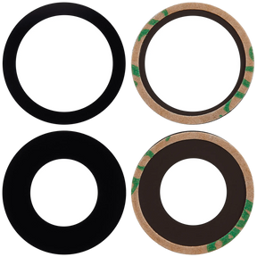 Back Camera Lens (Glass Only) With Adhesive Compatible For iPhone 16 / 16 Plus (2 Piece Set) (Real Sapphire) (Premium) (10 Pack)