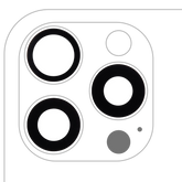 Back Camera Lens (Glass Only) With Adhesive Compatible For iPhone 16 Pro / 16 Pro Max (3 Piece Set) (Real Sapphire) (Premium) (10 Pack)