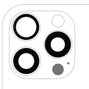 Back Camera Lens (Glass Only) With Adhesive Compatible For iPhone 16 Pro / 16 Pro Max (3 Piece Set) (Real Sapphire) (Premium) (10 Pack)