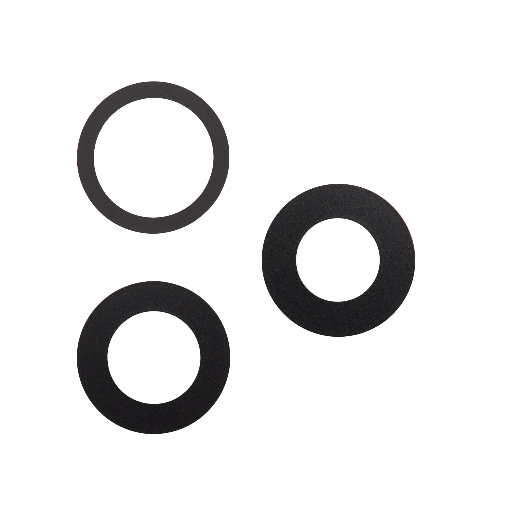 Back Camera Lens (Glass Only) With Adhesive Compatible For iPhone 16 Pro / 16 Pro Max (3 Piece Set) (Real Sapphire) (Premium) (10 Pack)