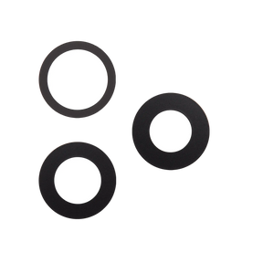 Back Camera Lens (Glass Only) With Adhesive Compatible For iPhone 16 Pro / 16 Pro Max (3 Piece Set) (Real Sapphire) (Premium) (10 Pack)
