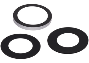 Back Camera Lens (Glass Only) With Adhesive Compatible For iPhone 16 Pro / 16 Pro Max (3 Piece Set) (Real Sapphire) (Premium) (10 Pack)