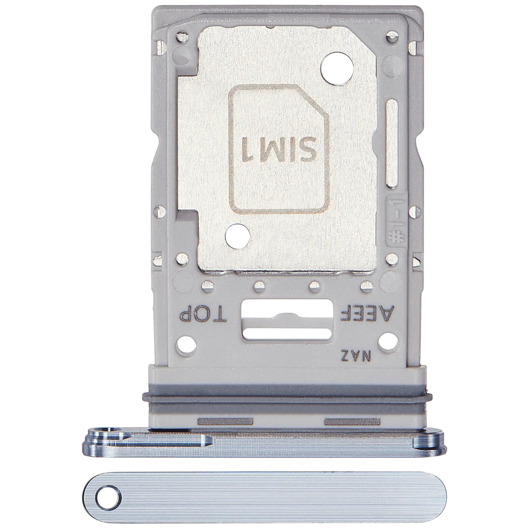 Dual Sim Card Tray Replacement Compatible For Samsung Galaxy A55 5G (A556 / 2024) (Premium)(Iceblue)