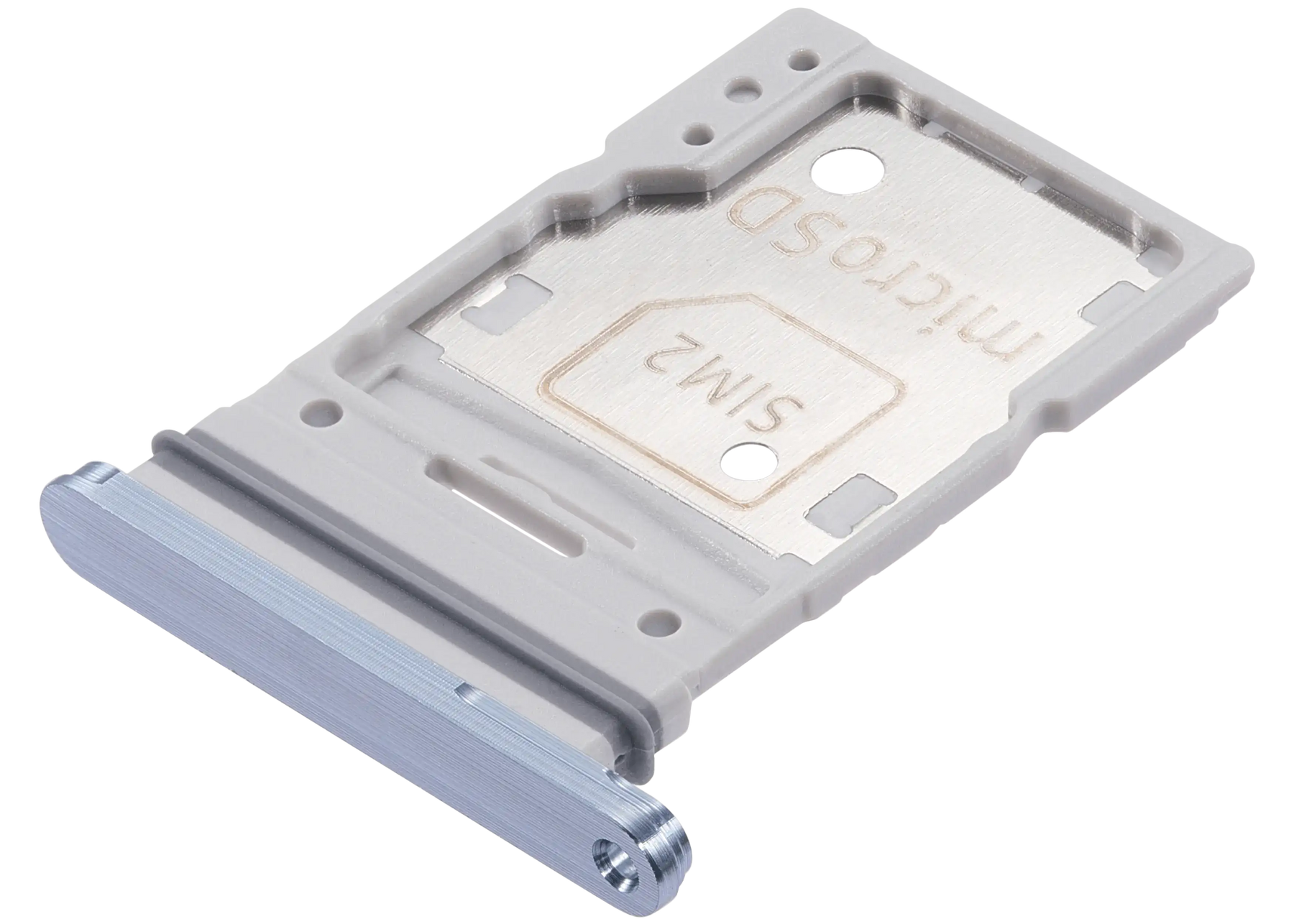 Dual Sim Card Tray Replacement Compatible For Samsung Galaxy A55 5G (A556 / 2024) (Premium)(Iceblue)