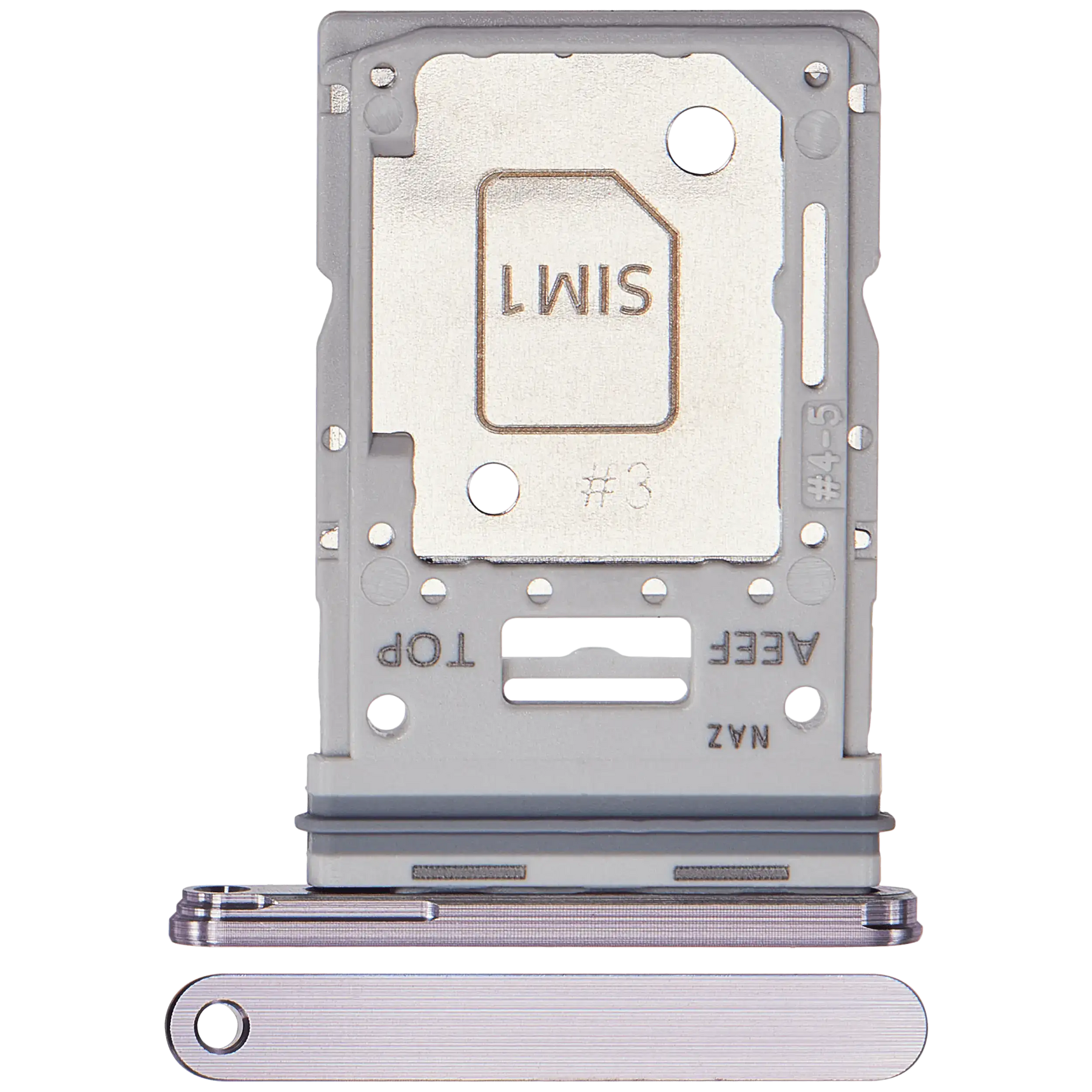 Dual Sim Card Tray Replacement Compatible For Samsung Galaxy A55 5G (A556 / 2024) (Premium)(Lilac)