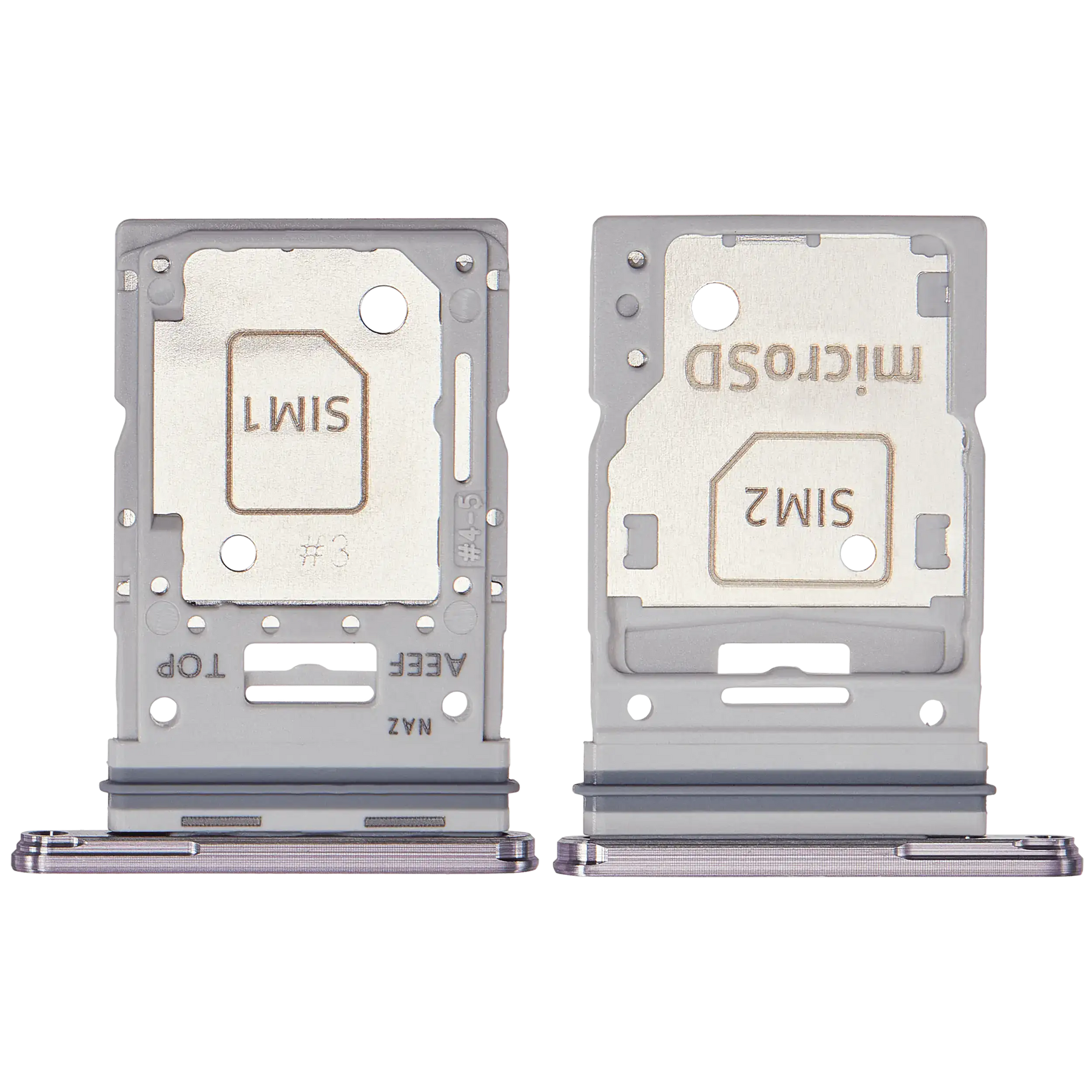 Dual Sim Card Tray Replacement Compatible For Samsung Galaxy A55 5G (A556 / 2024) (Premium)(Lilac)