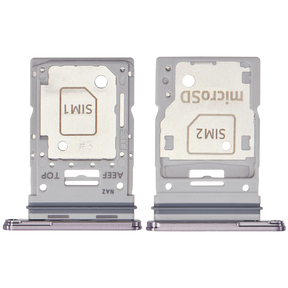 Dual Sim Card Tray Replacement Compatible For Samsung Galaxy A55 5G (A556 / 2024) (Premium)(Lilac)