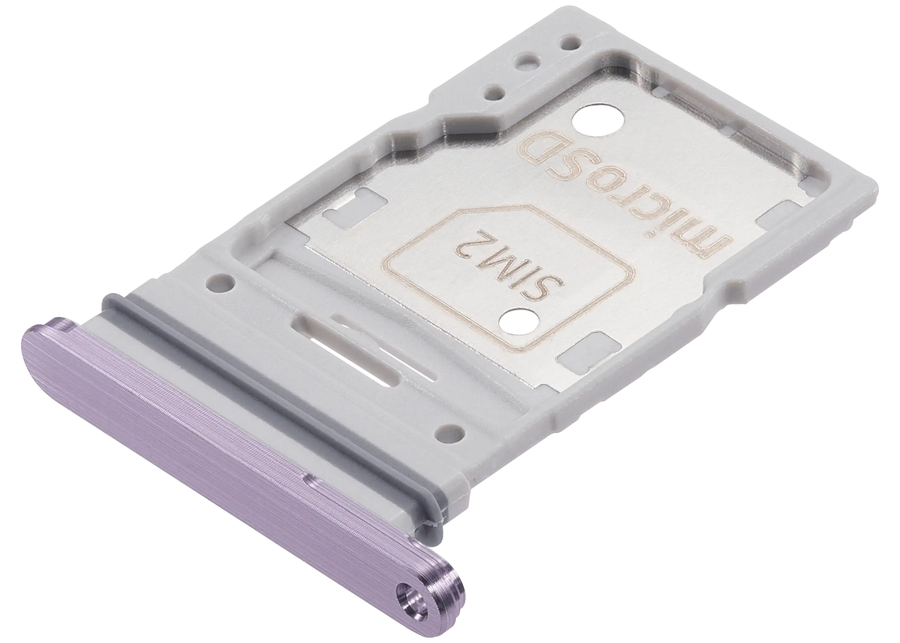 Dual Sim Card Tray Replacement Compatible For Samsung Galaxy A55 5G (A556 / 2024) (Premium)(Lilac)