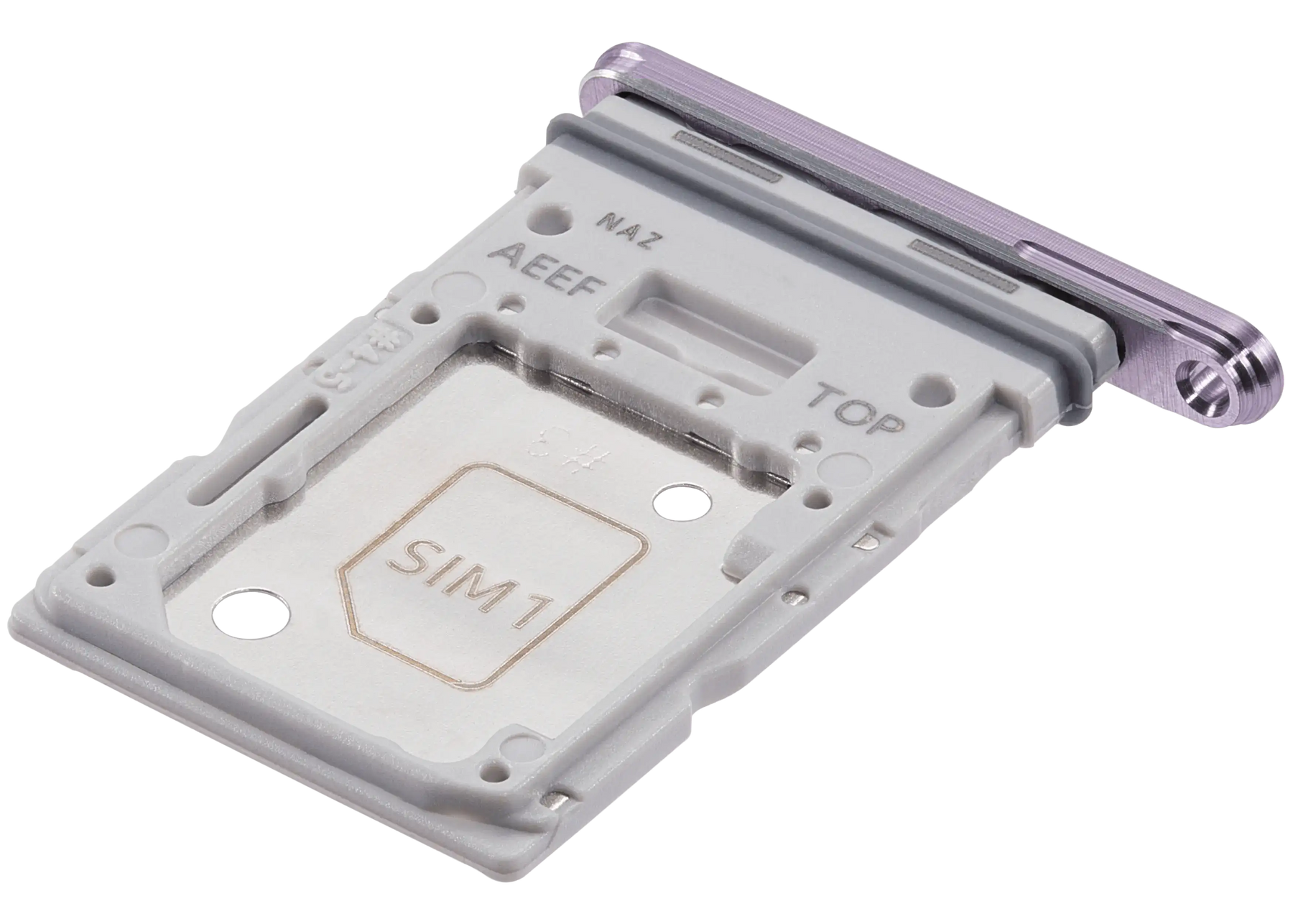 Dual Sim Card Tray Replacement Compatible For Samsung Galaxy A55 5G (A556 / 2024) (Premium)(Lilac)