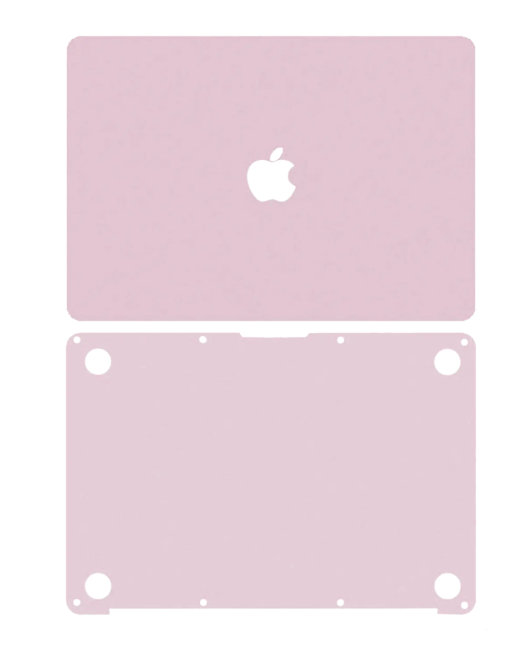 2 in 1 (Top and Bottom) Skin Compatible For MacBook Retina 12" (A1534 / Early 2015 / Early 2016 / Mid 2017) (Rose Gold)