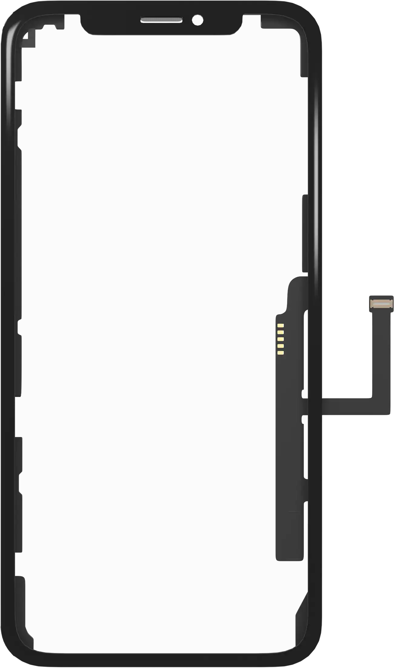 4 in 1 (Glass With OCA Pre-Installed + Frame + Digitizer ) Compatible For iPhone XR (OCA Master)