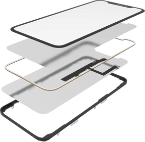 4 in 1 (Glass With OCA Pre-Installed + Frame + Digitizer ) Compatible For iPhone XR (OCA Master)