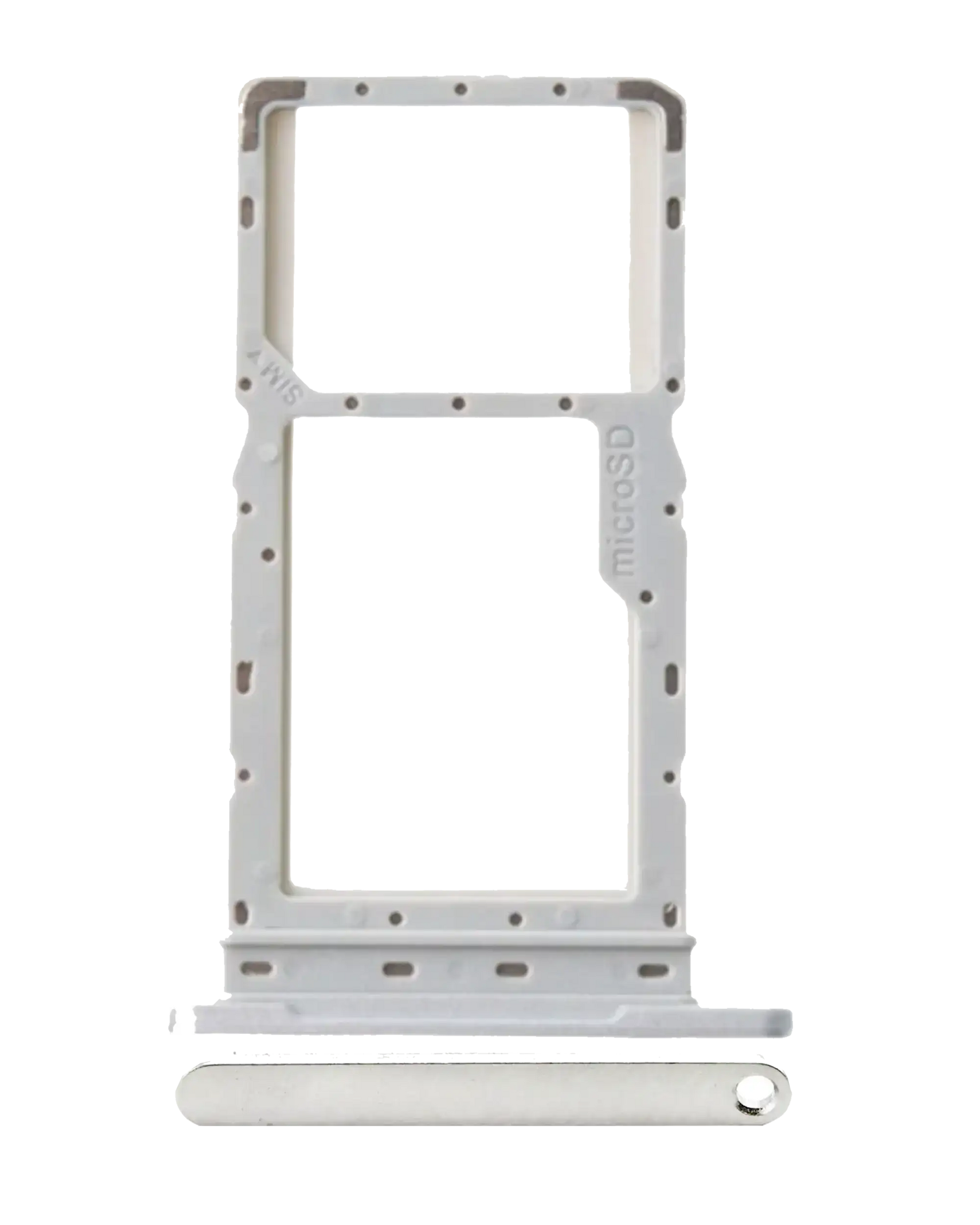 Replacement Single Sim Card Tray Compatible For Samsung Galaxy Tab A8 10.5" (X205 / 2021) (Silver)