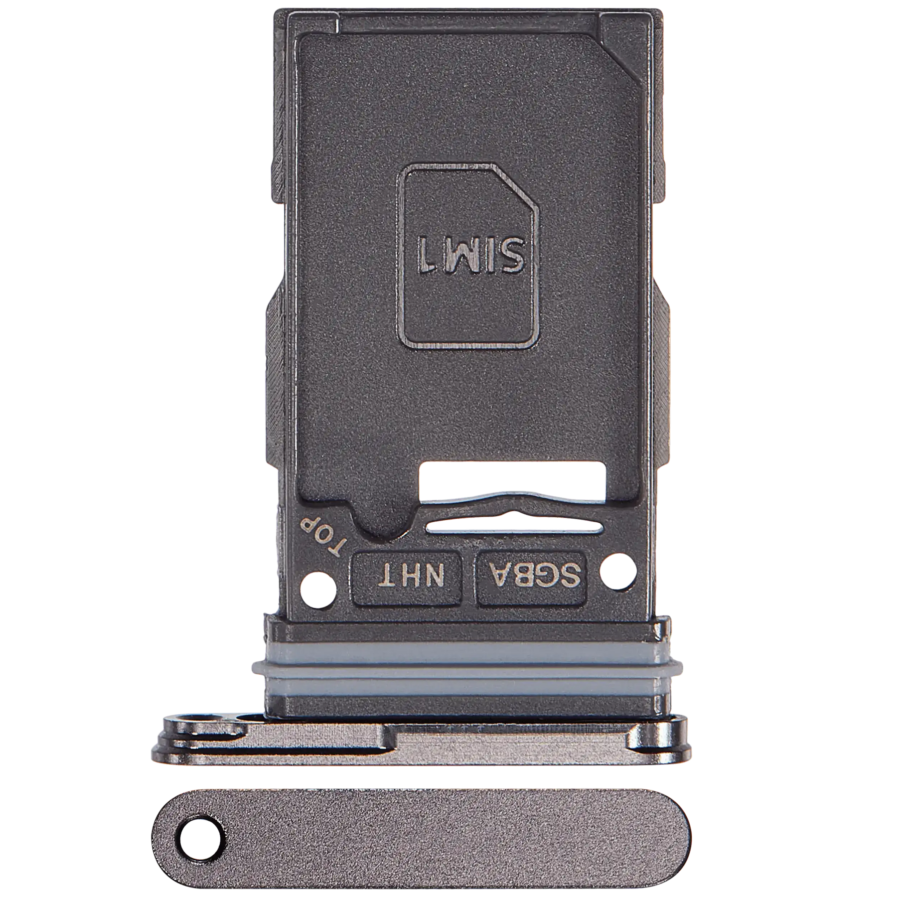 Single Sim Card Tray Compatible For Samsung Galaxy S24 FE 5G (Premium) (Graphite)