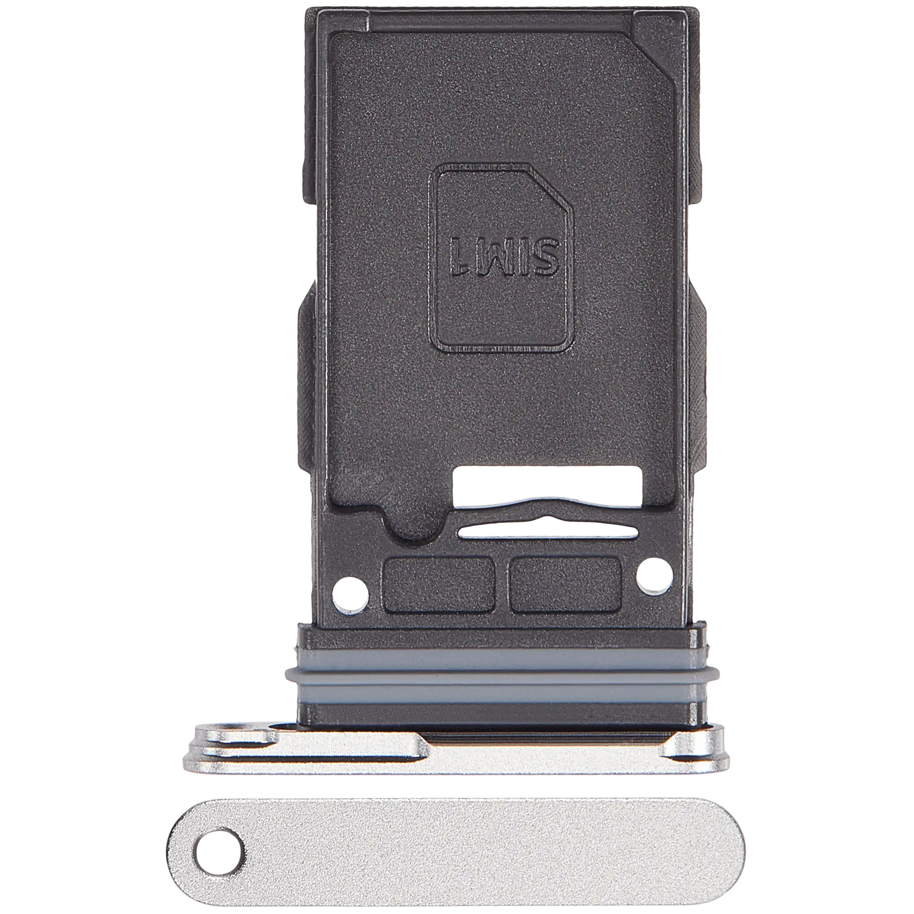 Single Sim Card Tray Compatible For Samsung Galaxy S24 FE 5G (Premium) (Gray)