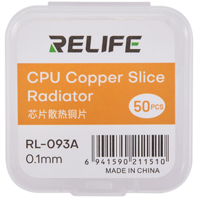 RL-093A Chip Heat Sink Copper Sheet / 0.1MM (50 Pack) (Relife)