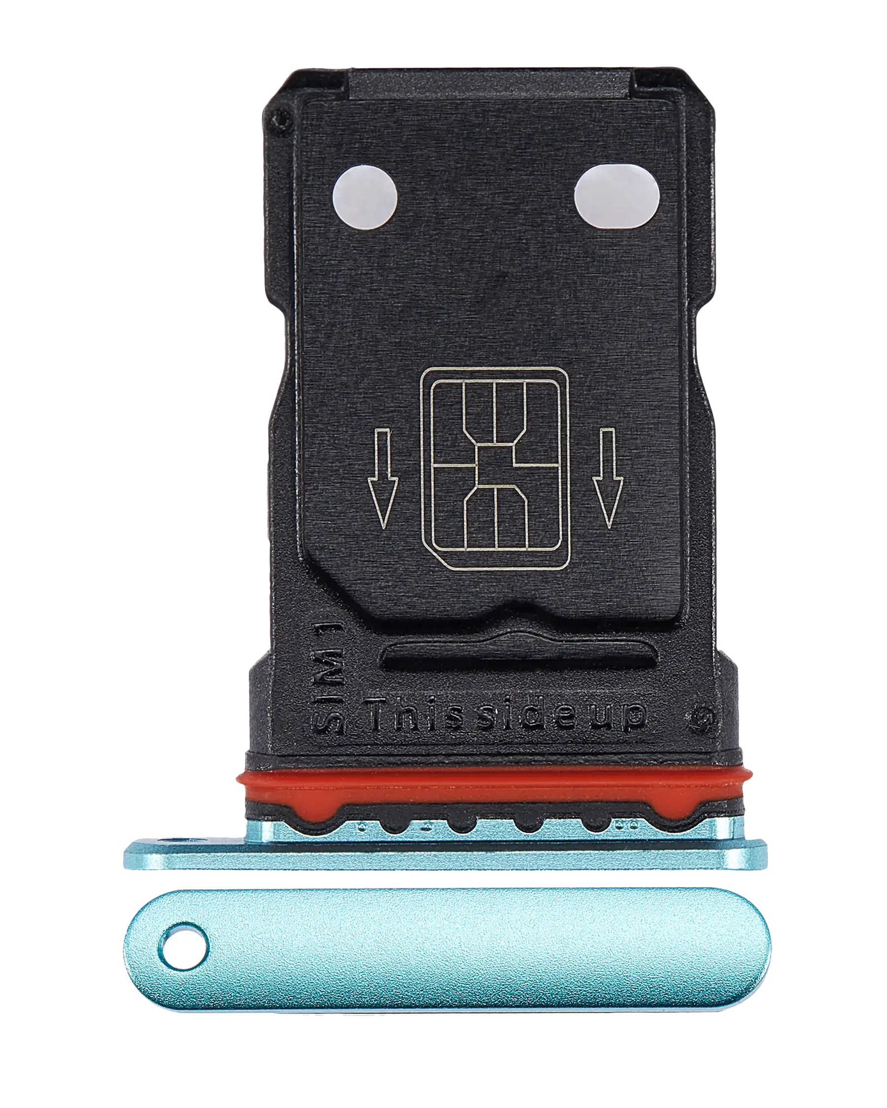 Dual Sim Card Tray Compatible For OnePlus 8T Replacement (Aquamarine Green)