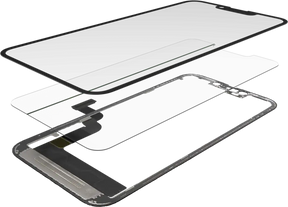 3 in 1 (Glass With OCA Pre-Installed + Frame) Compatible For iPhone 13 (OCA Master)