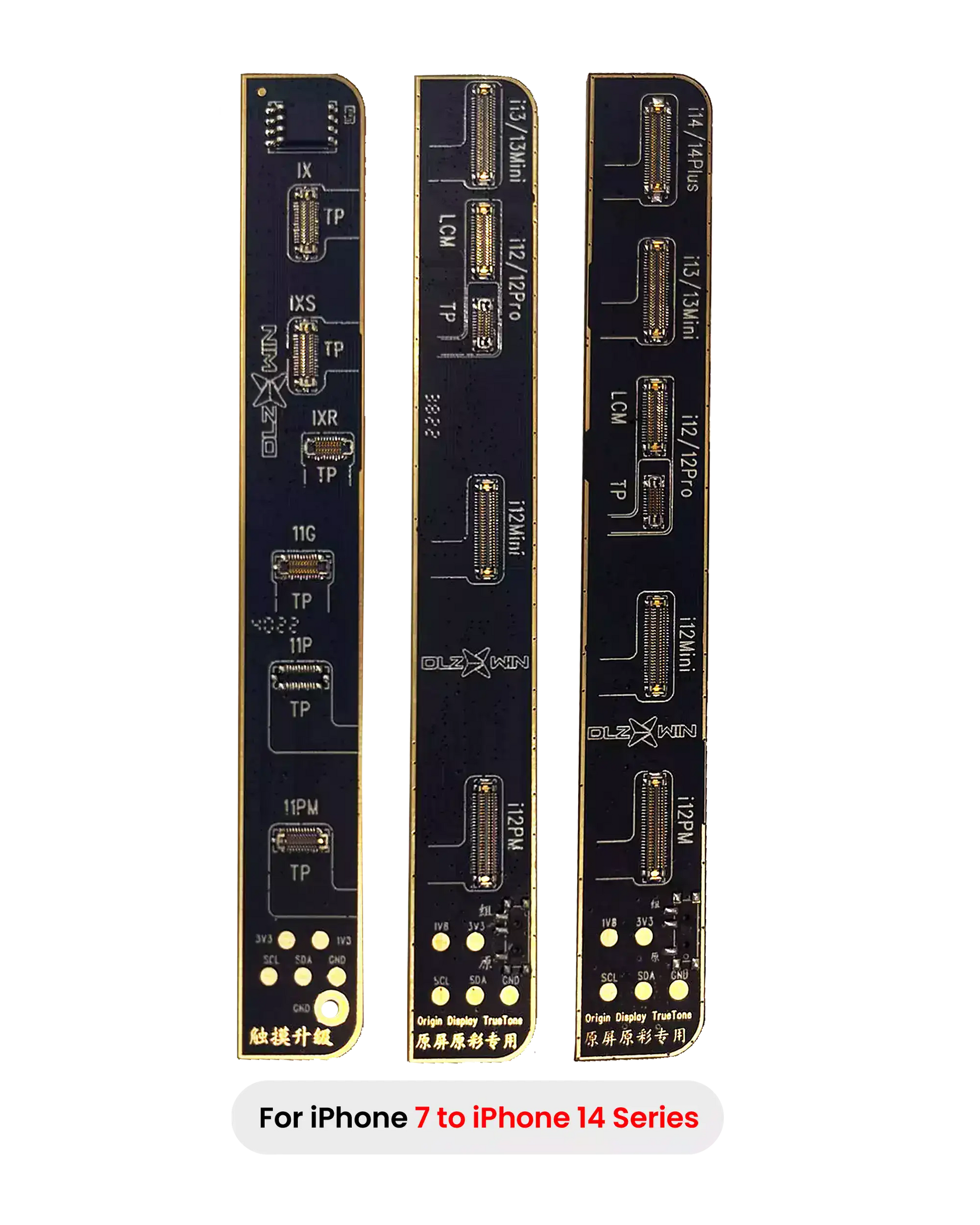 DLZ R200 True Tone Restore Programmer Boards Set Compatible with iPhone 7 to iPhone 14 Plus ( Pack of 3)