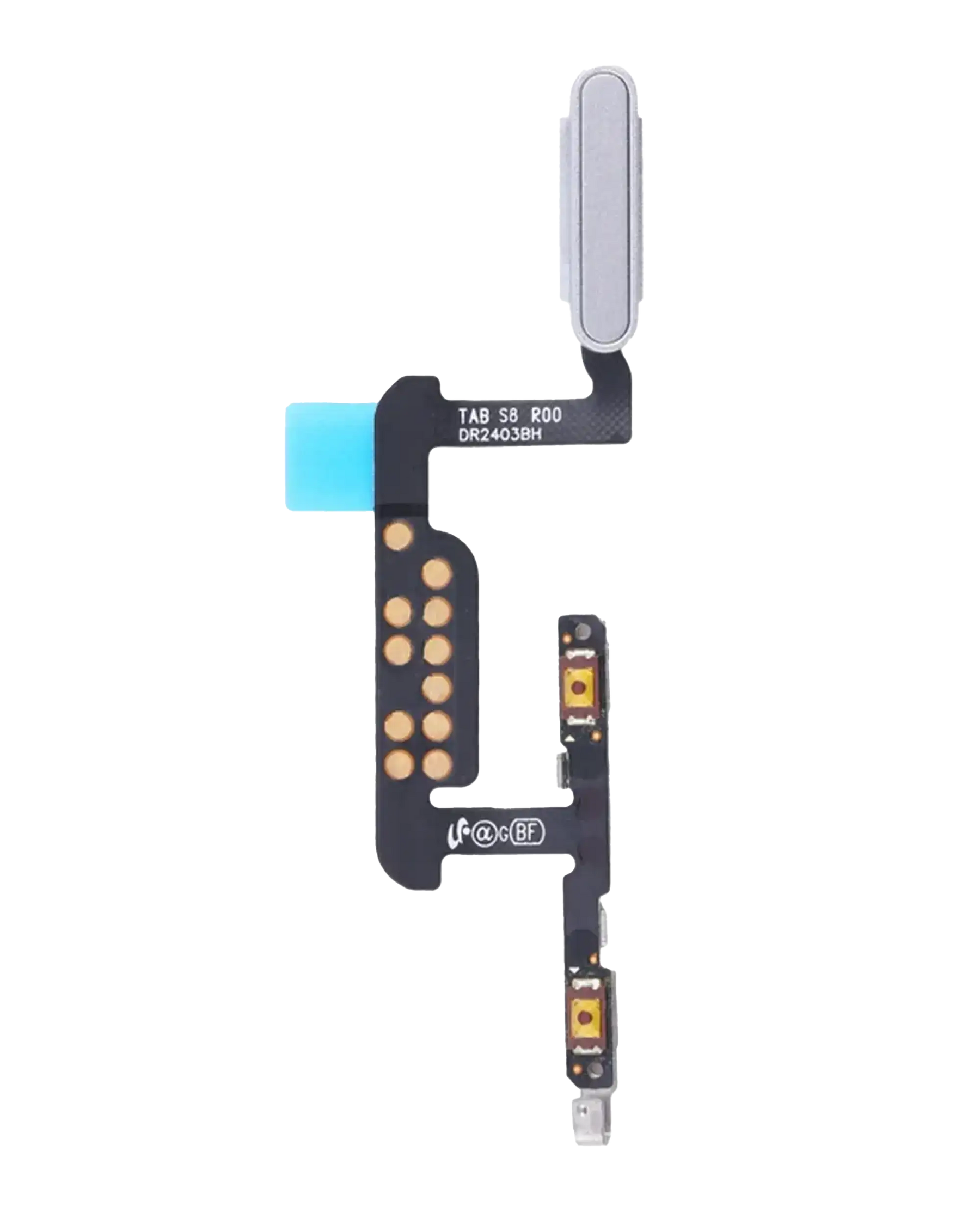Fingerprint Sensor Cable With Flex Compatible For Samsung Galaxy Tab S8 (X700 / X706) (2022) (Silver)