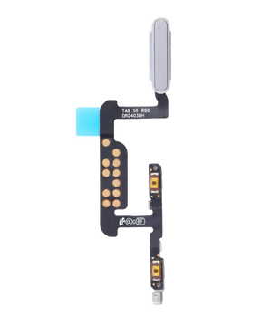 Fingerprint Sensor Cable With Flex Compatible For Samsung Galaxy Tab S8 (X700 / X706) (2022) (Silver)