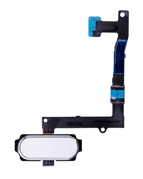 Replacement Home Button With Flex Cable Compatible For Samsung Galaxy S6 Edge Plus (White Pearl)