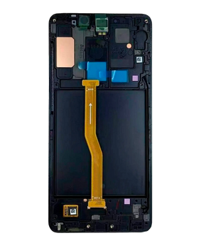 Replacement OLED Assembly With Frame Compatible For Samsung Galaxy A9 (A920 / 2018) (Used OEM Pull: Grade B/C) (Black)