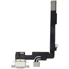 Charging Port Flex Cable Compatible For iPhone 16 Pro Max (Aftermarket Plus) (White Titanium)