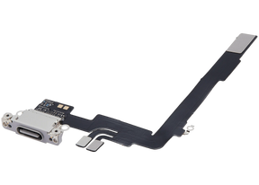 Charging Port Flex Cable Compatible For iPhone 16 Pro Max (Aftermarket Plus) (White Titanium)