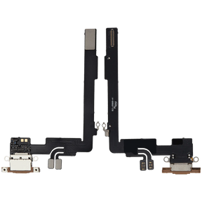 Charging Port Flex Cable Compatible For iPhone 16 Pro Max (Aftermarket Plus) (Desert Titanium)