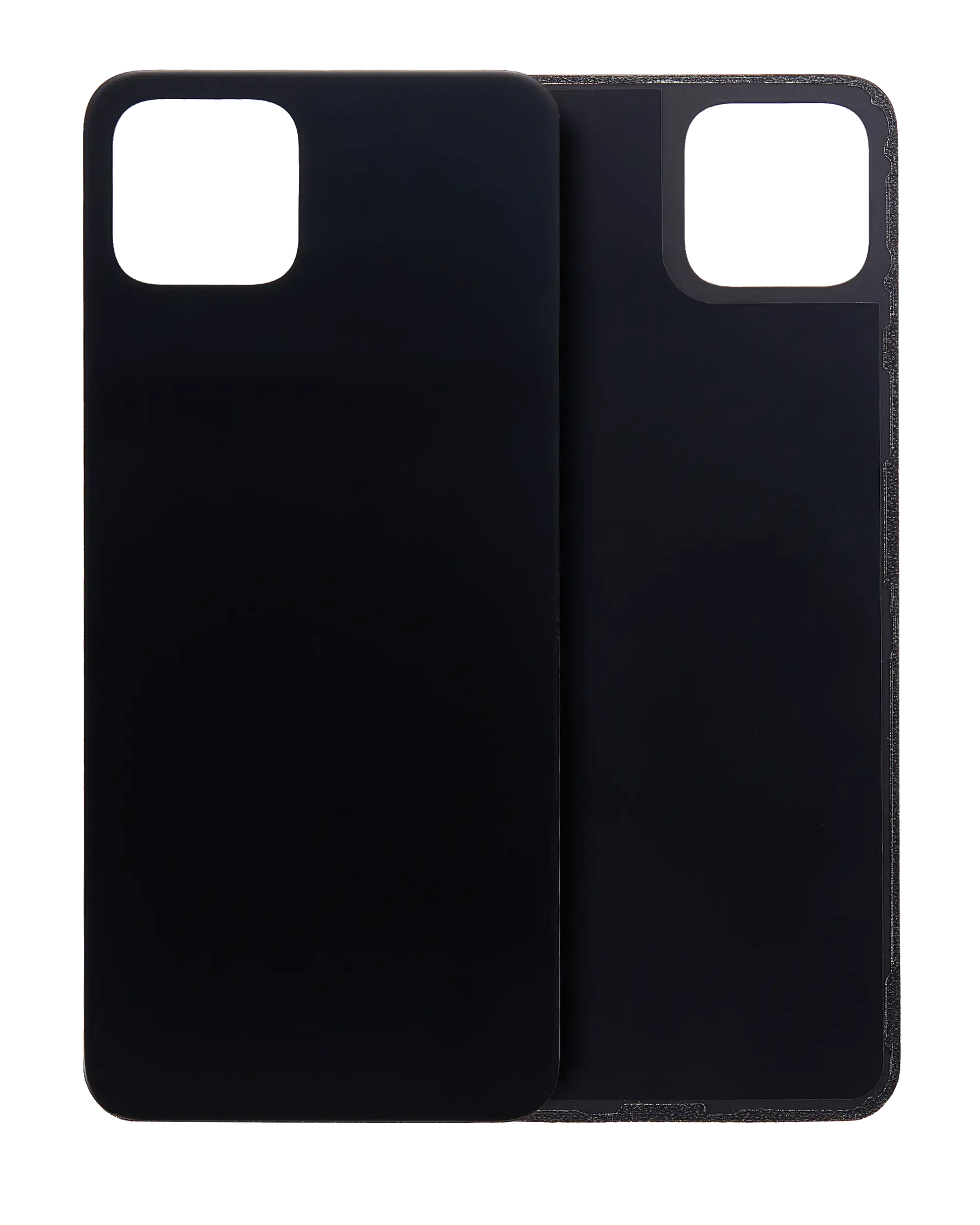 Back cover Glass Compatible For Google Pixel 4 Replacement (Just Black)