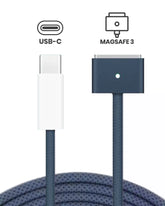140W USB-C to MagSafe 3 Charging Cable (6ft) For MacBook Pro (OEM Grade A) (Bulk Packaging) (Midnight Blue)