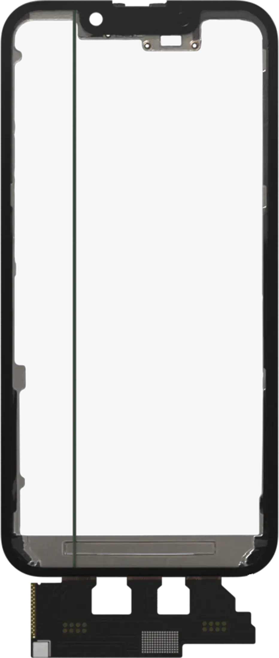 4 in 1 Short Flex (Digitizer Touch With Glass + OCA + Frame Pre-installed) Compatible For iPhone 13 Mini (OCA Master)