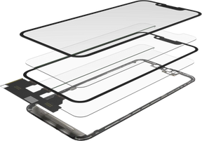 4 in 1 Short Flex (Digitizer Touch With Glass + OCA + Frame Pre-installed) Compatible For iPhone 13 Mini (OCA Master)