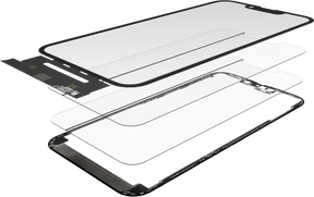 4 in 1 Short Flex (Digitizer Touch With Glass + OCA + Frame Pre-installed) Compatible For iPhone 13 Pro Max (OCA Master)