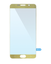 Front Glass With OCA Pre-Installed Compatible For Samsung Galaxy Note 5 Replacement  (Gold)