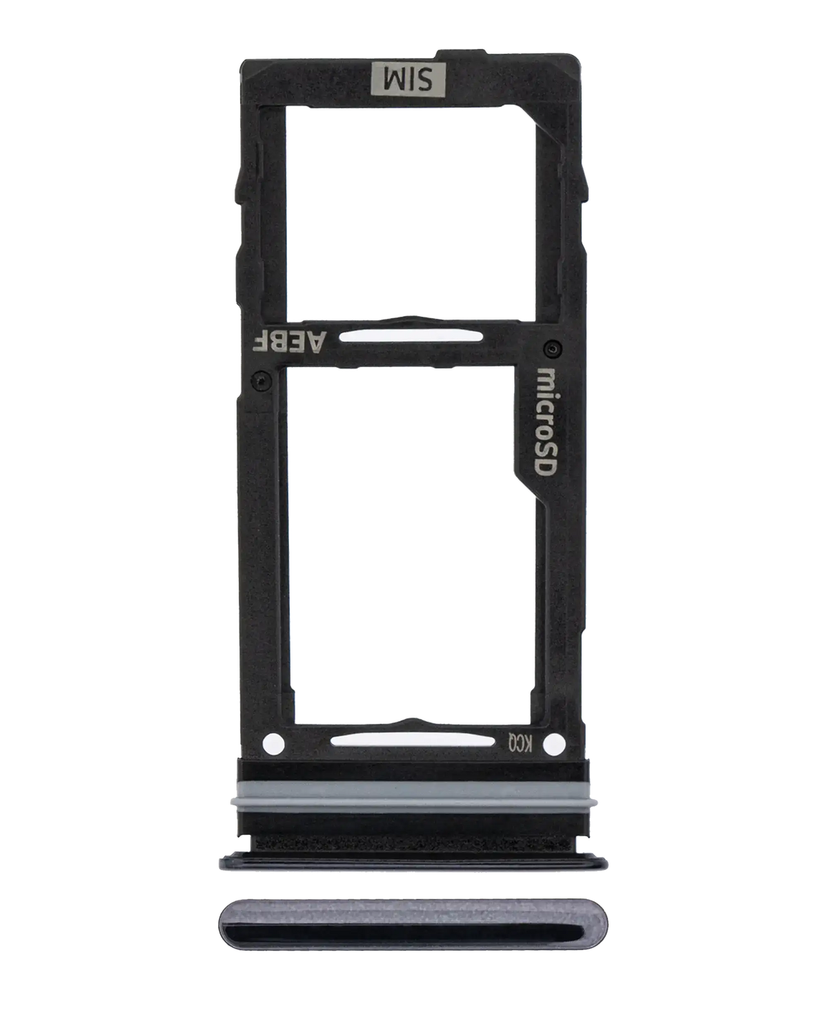 Replacement Single Sim Card Tray Compatible For Samsung Galaxy A52 4G (A525 / 2021) / 5G (A526 / 2021) A52S 5G (A528 / 2021) (Awesome Black)